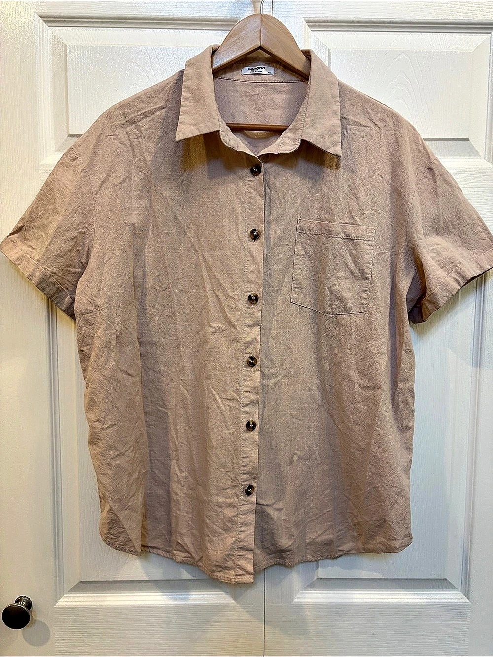 Zeagoo Women's Cotton Short Sleeve Shirt XXL Like New